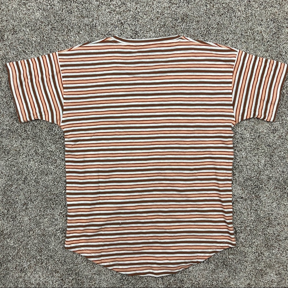 Madewell Whisper Crewneck Tee Cordoba Stripe - Picture 3 of 5